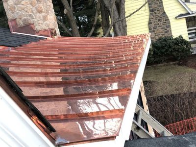 New Copper Roof After