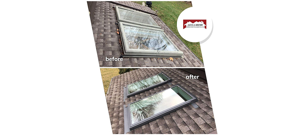 Before and After Skylight Installation